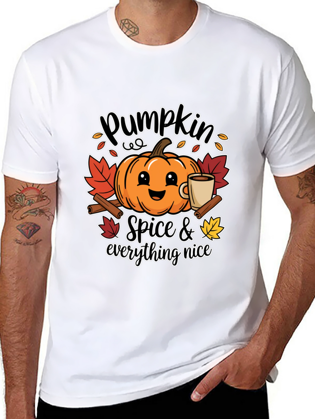 Pumpkin Spice & Everything Nice Graphic T-Shirt
