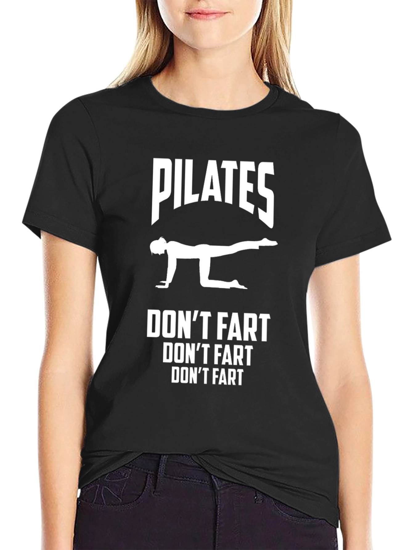 Pilates Dont Fart Graphic T-Shirt