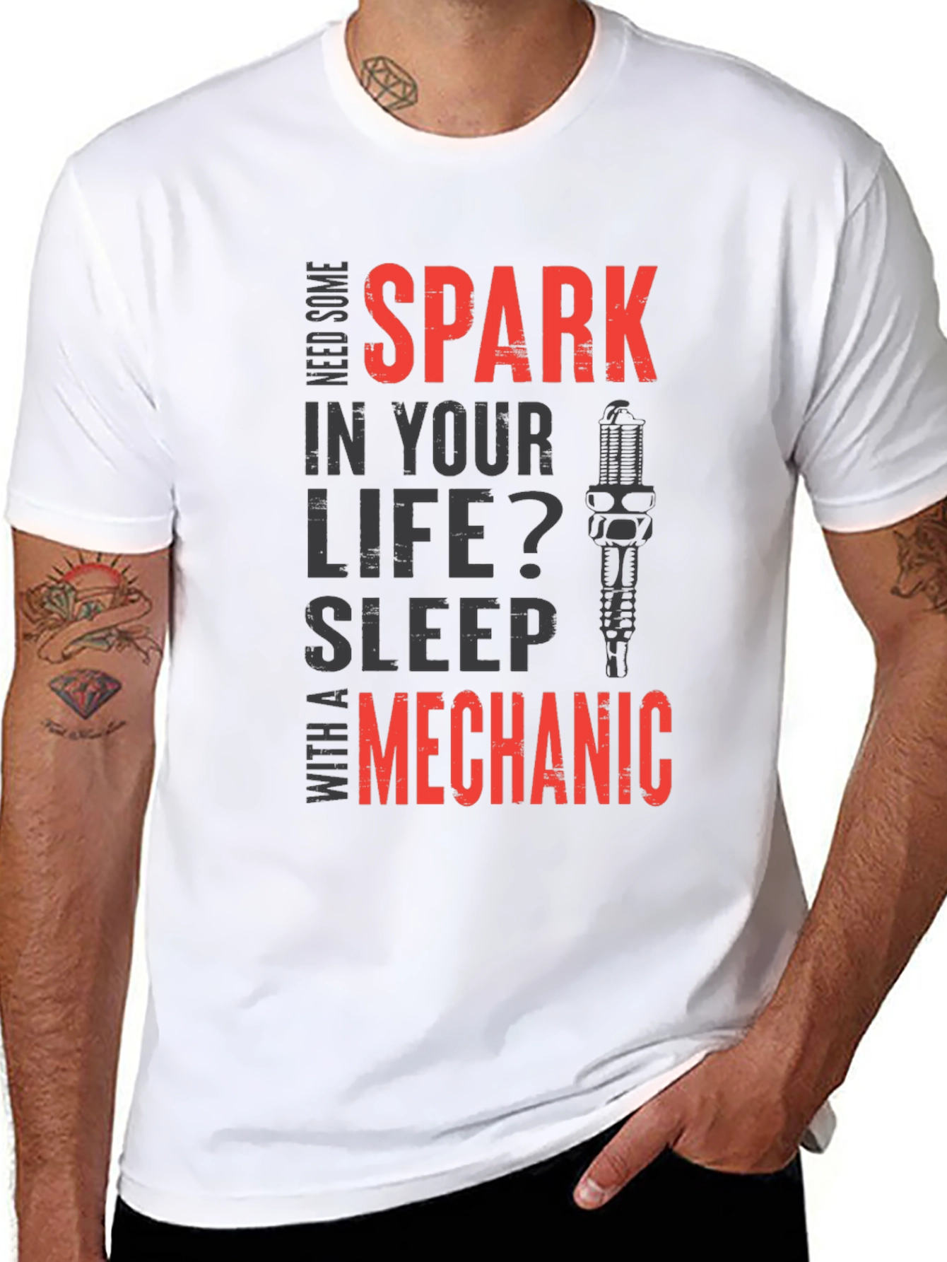 Need Some Spark? Mechanic T-Shirt