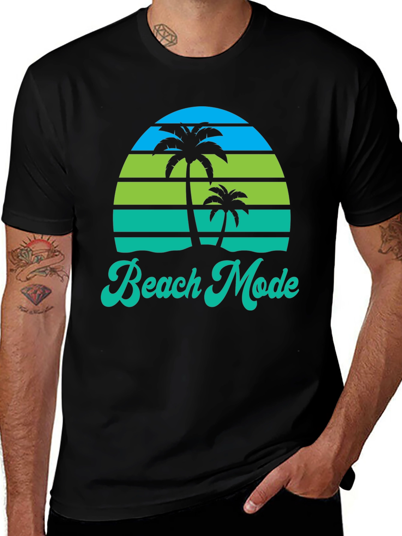 Beach Mode Graphic Tee - Tropical Vibes