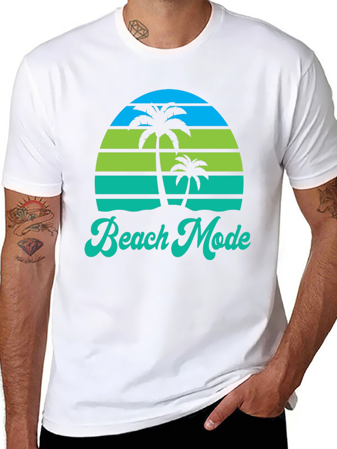 Beach Mode Graphic Tee - Tropical Vibes