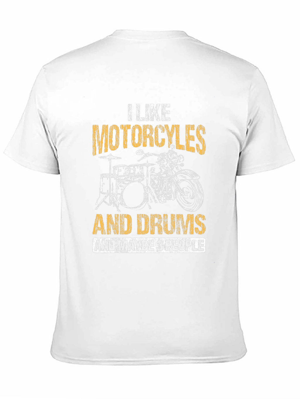 Motorcycle and Drum T-Shirt - I Like