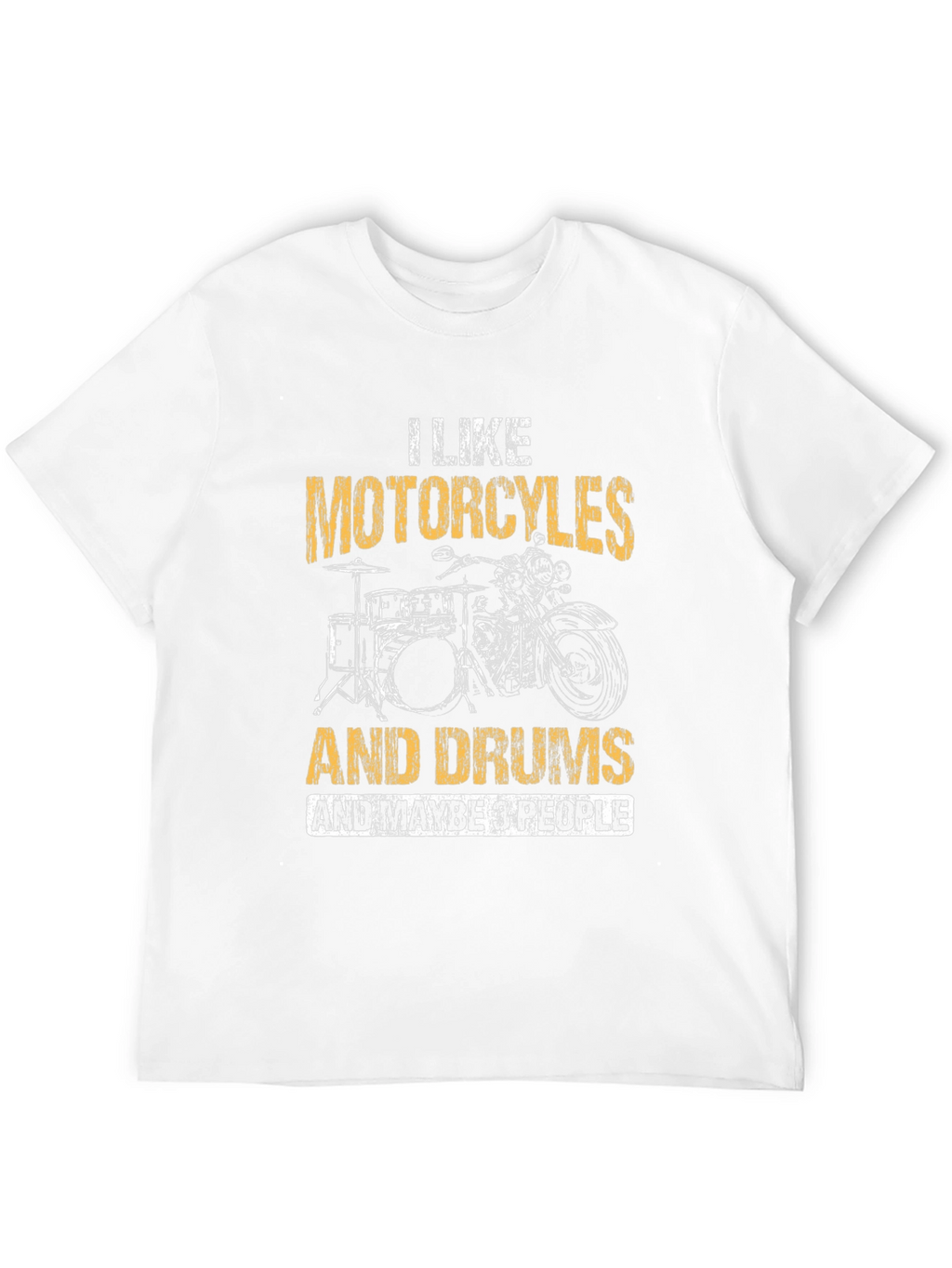 Motorcycle and Drum T-Shirt - I Like