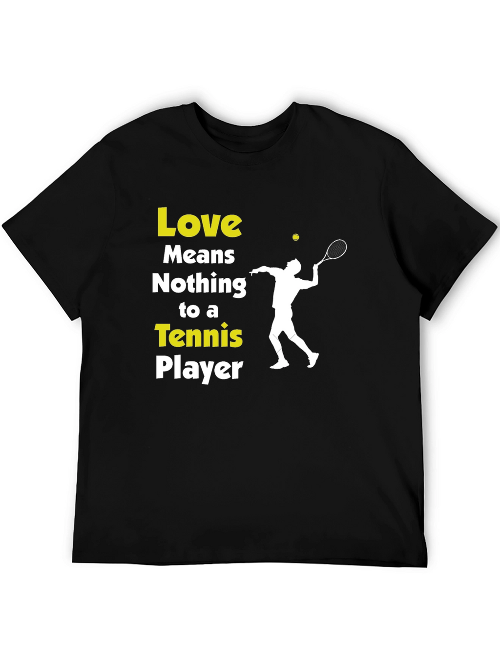 Tennis Player Graphic T-Shirt - Love Means Nothing