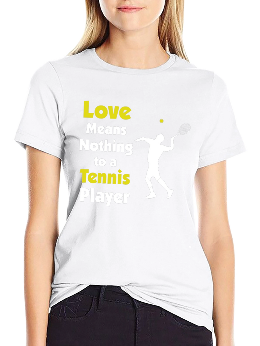 Tennis Player Graphic T-Shirt - Love Means Nothing