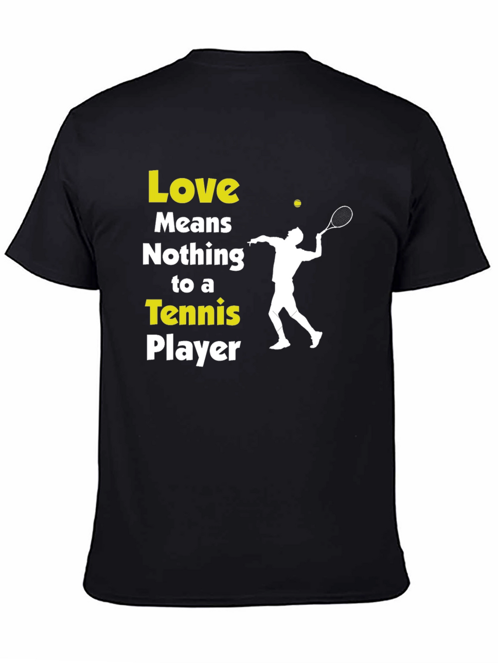 Tennis Player Graphic T-Shirt - Love Means Nothing