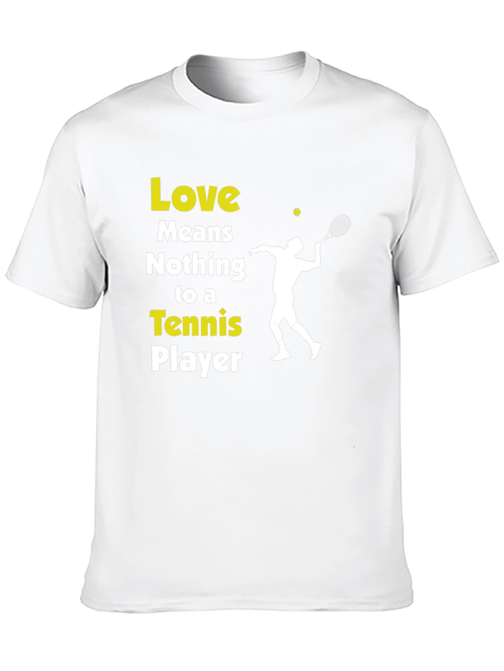 Tennis Player Graphic T-Shirt - Love Means Nothing