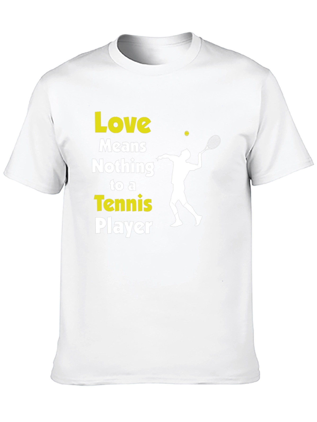 Tennis Player Graphic T-Shirt - Love Means Nothing