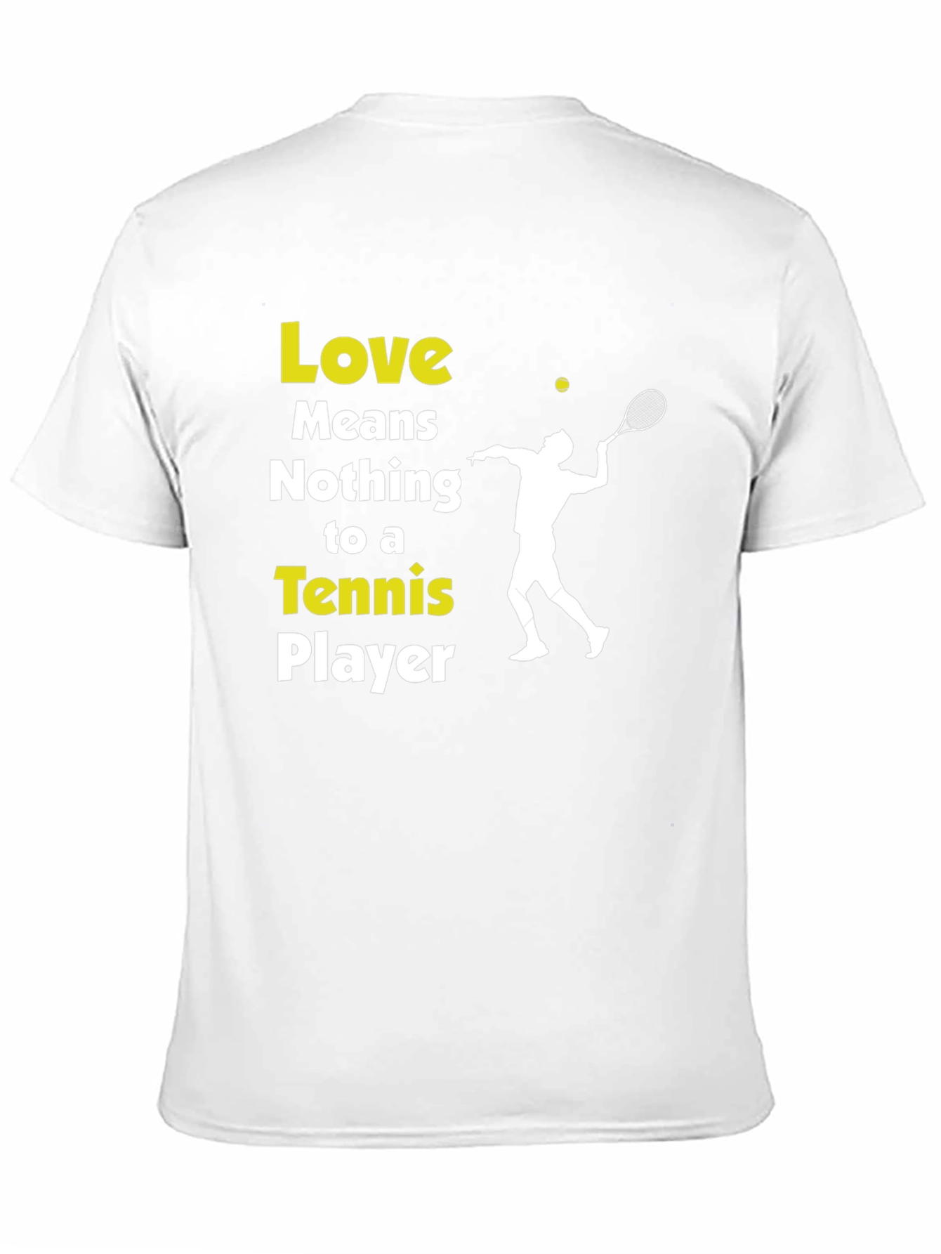 Tennis Player Graphic T-Shirt - Love Means Nothing