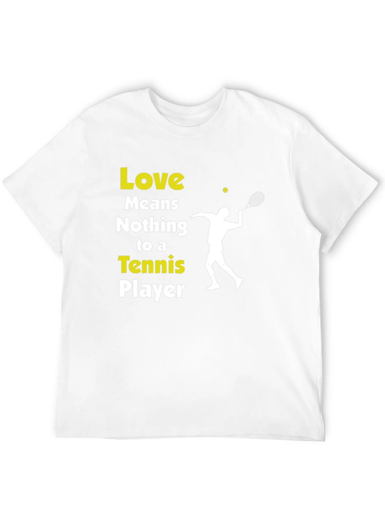 Tennis Player Graphic T-Shirt - Love Means Nothing