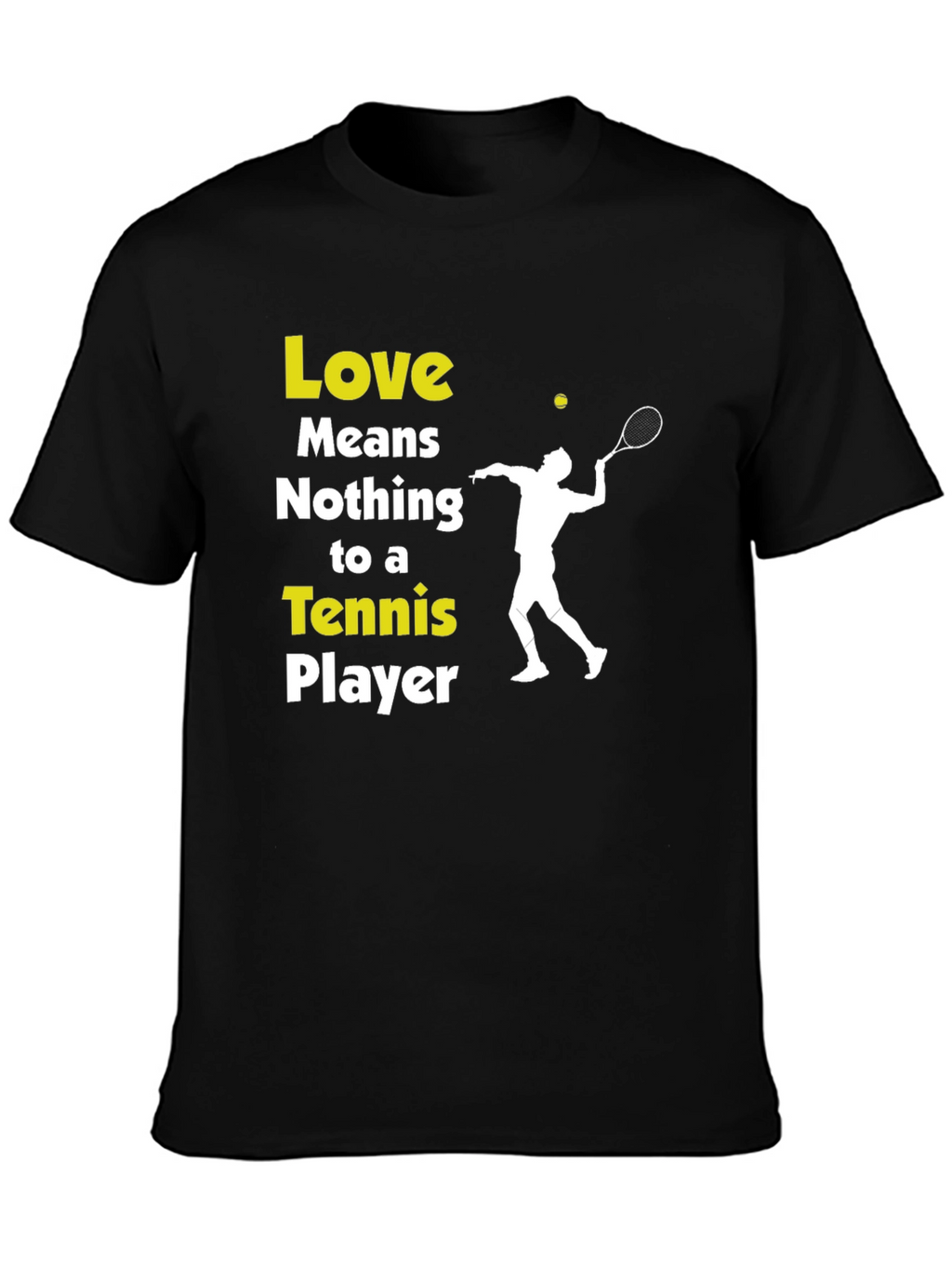 Tennis Player Graphic T-Shirt - Love Means Nothing