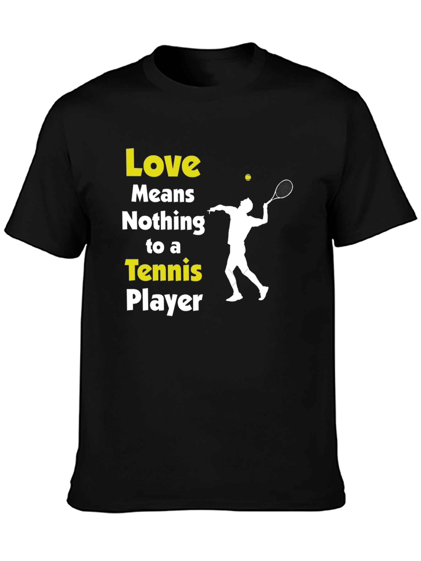 Tennis Player Graphic T-Shirt - Love Means Nothing