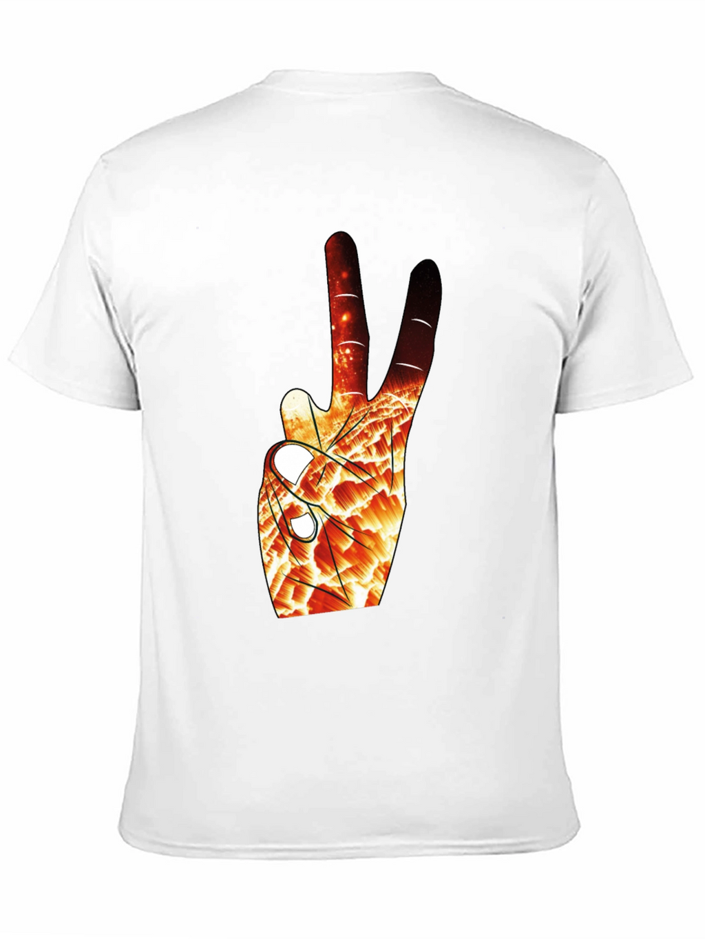 Abstract Peace Sign Graphic Tee