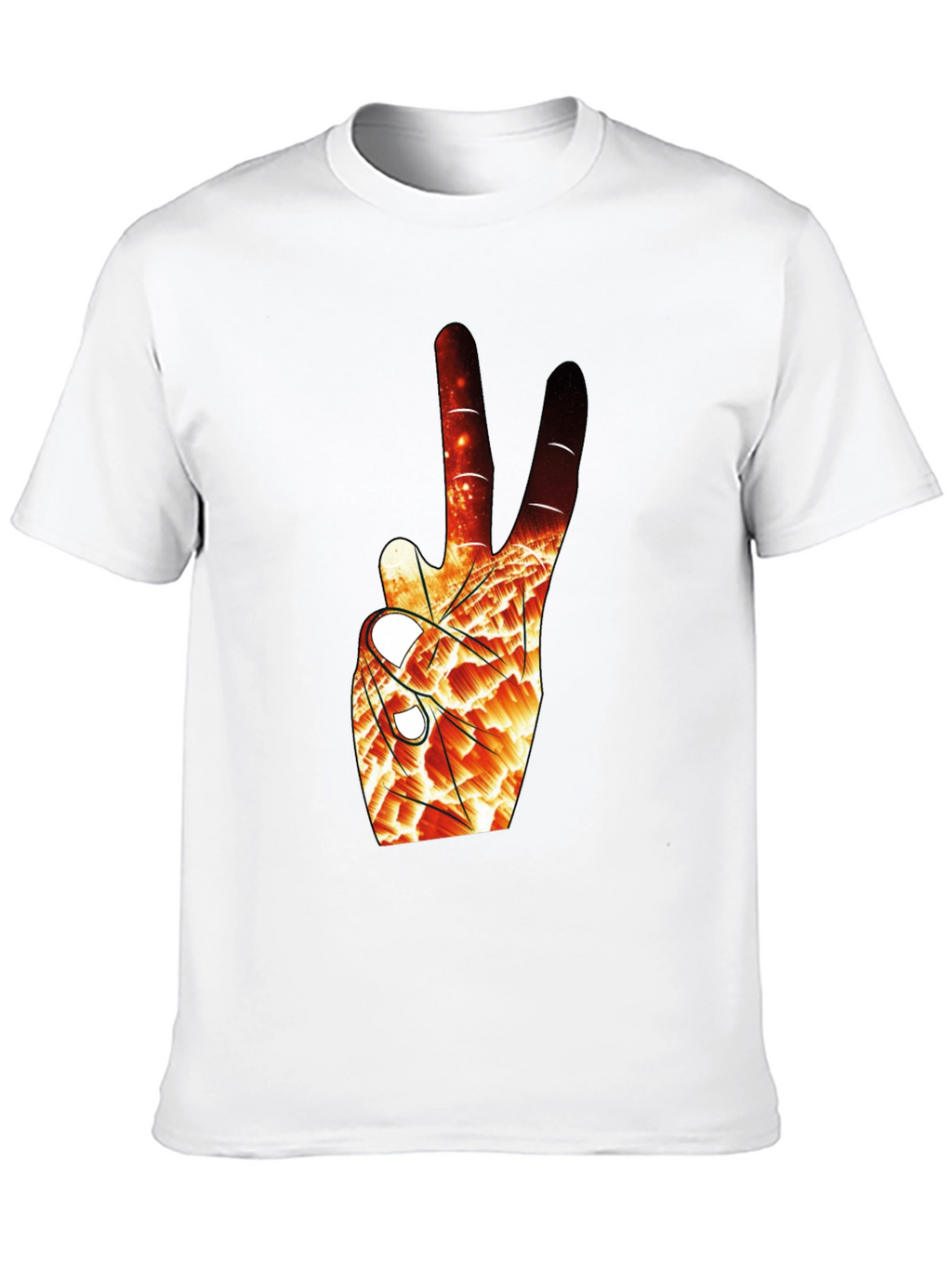Abstract Peace Sign Graphic Tee