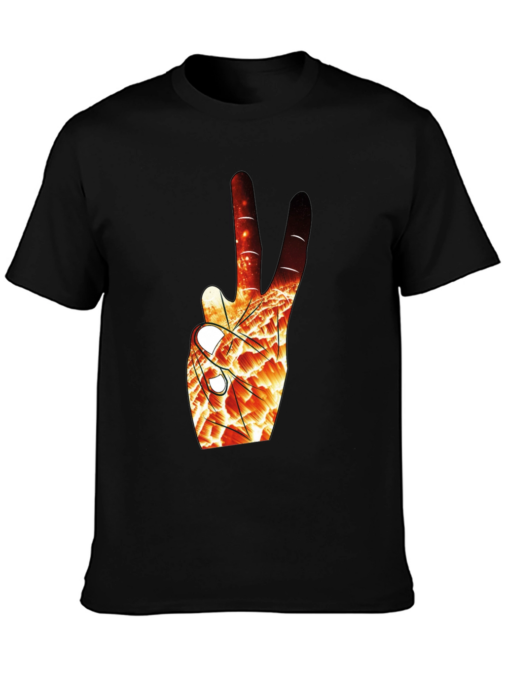 Abstract Peace Sign Graphic Tee