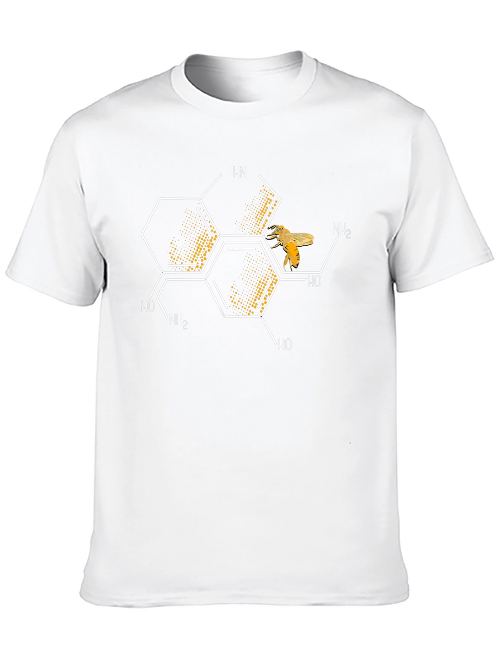 Honey Bee Chemical Structure Graphic T-Shirt
