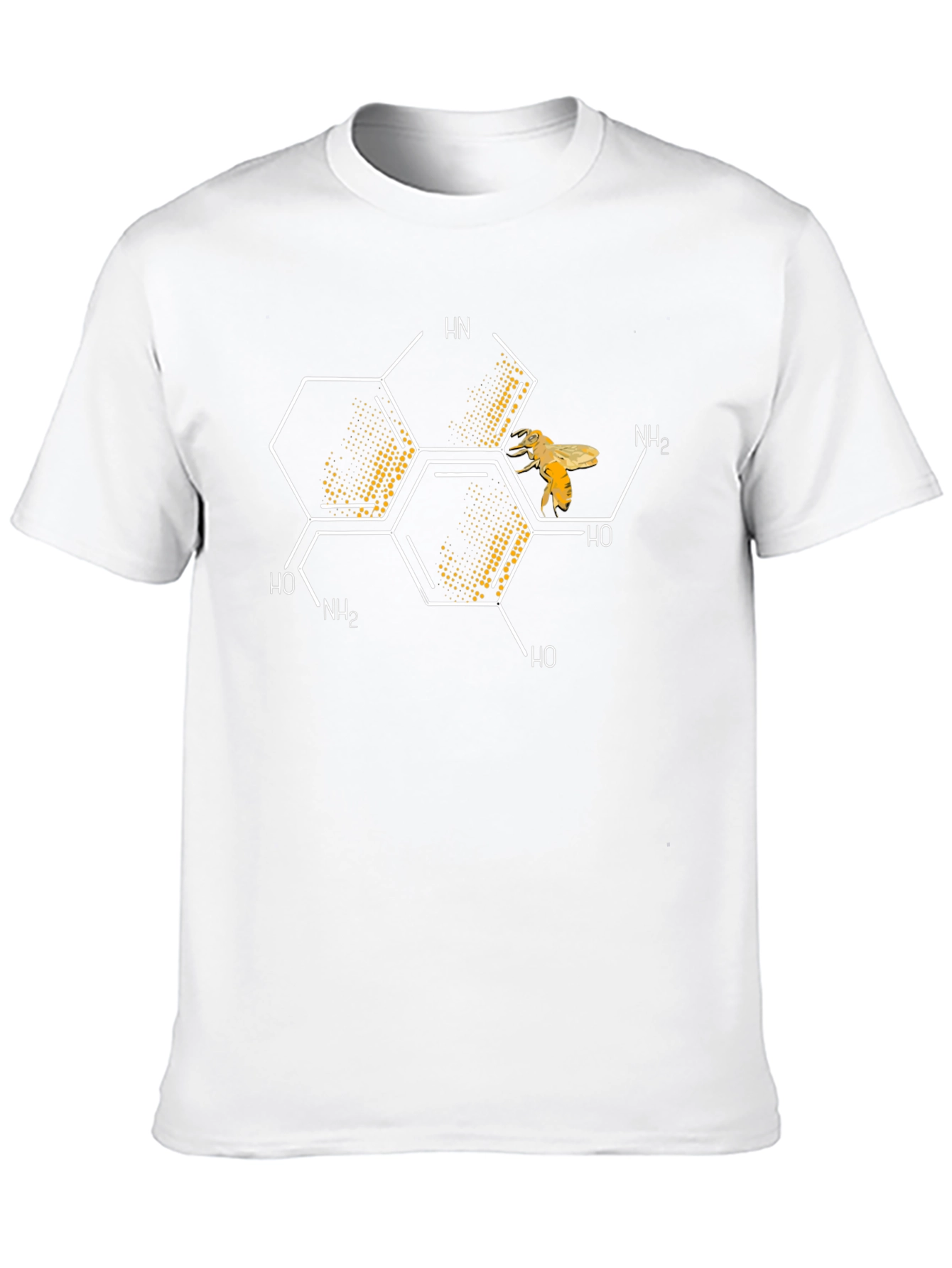 Honey Bee Chemical Structure Graphic T-Shirt