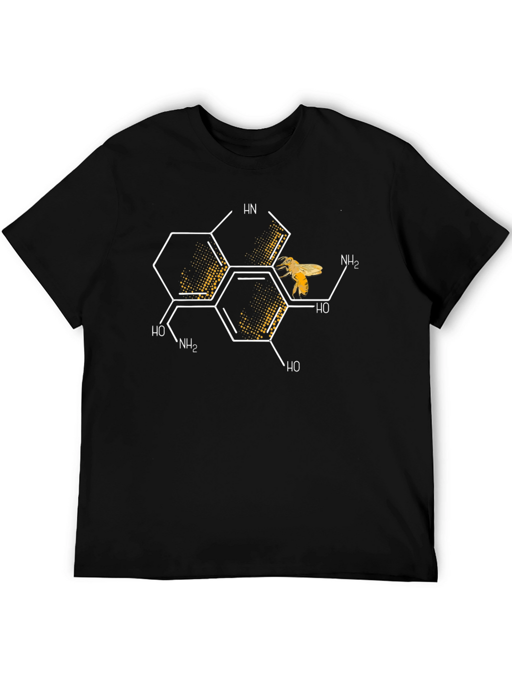 Honey Bee Chemical Structure Graphic T-Shirt