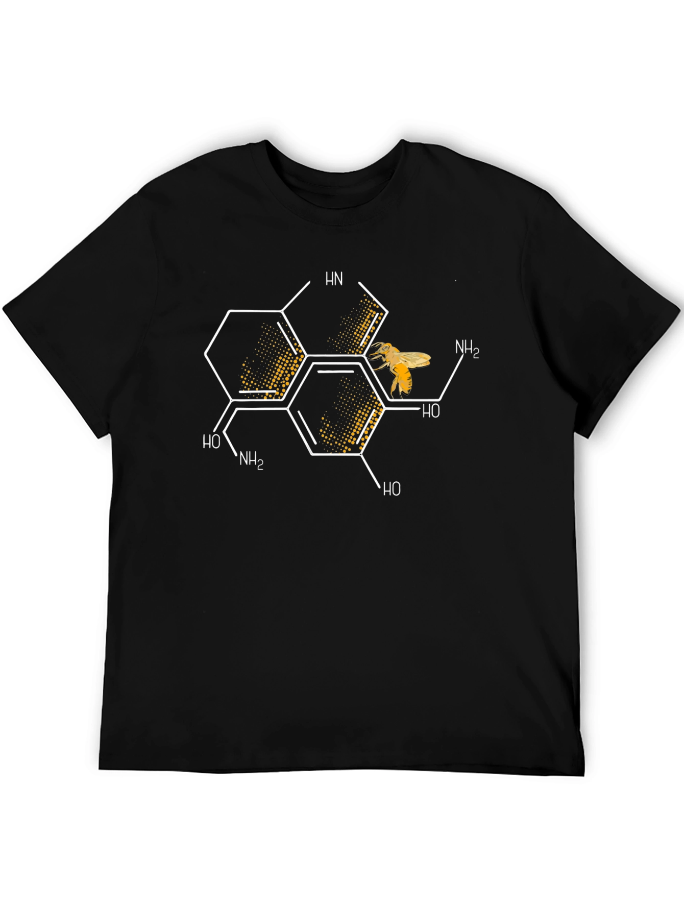 Honey Bee Chemical Structure Graphic T-Shirt