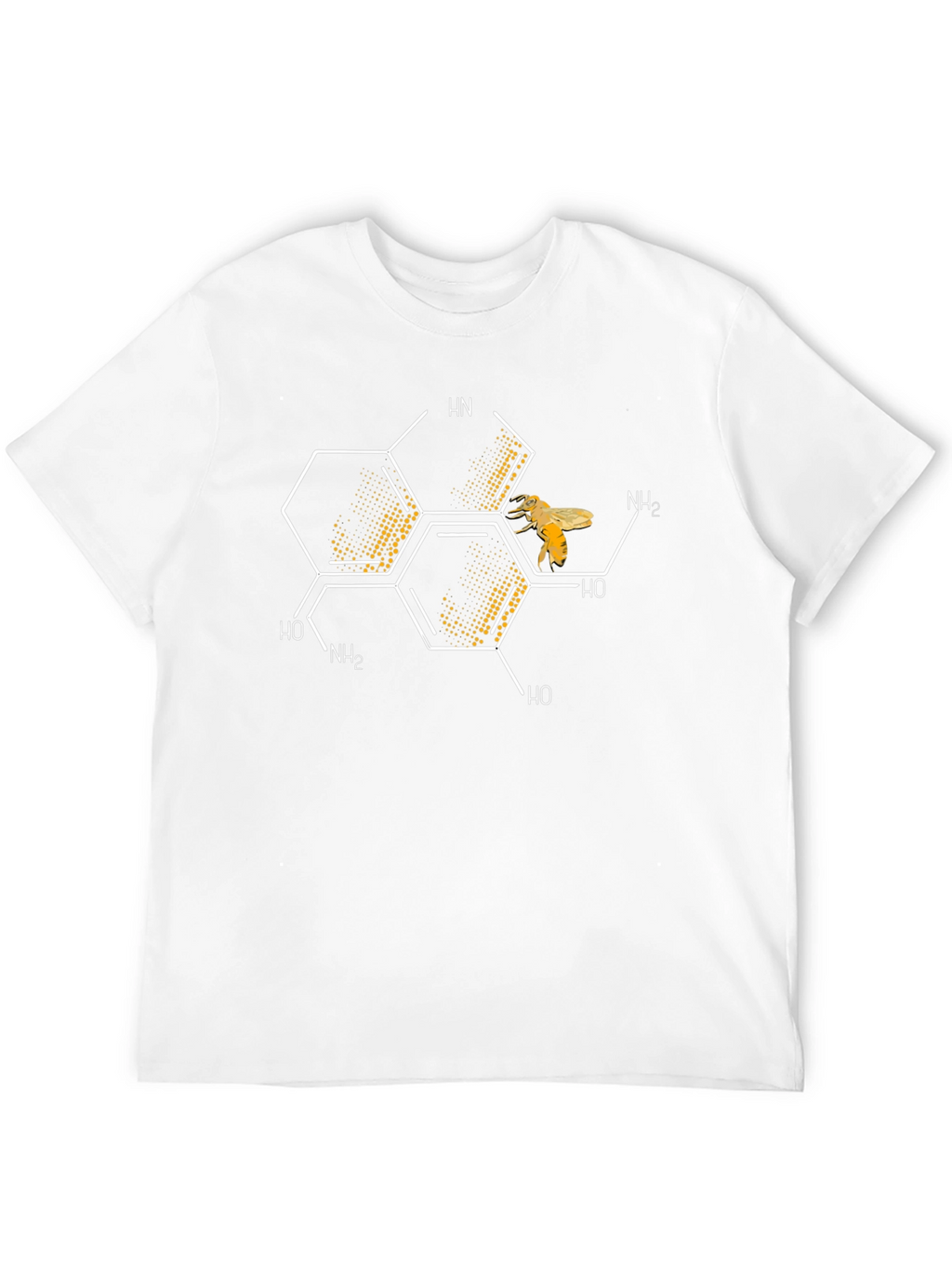 Honey Bee Chemical Structure Graphic T-Shirt