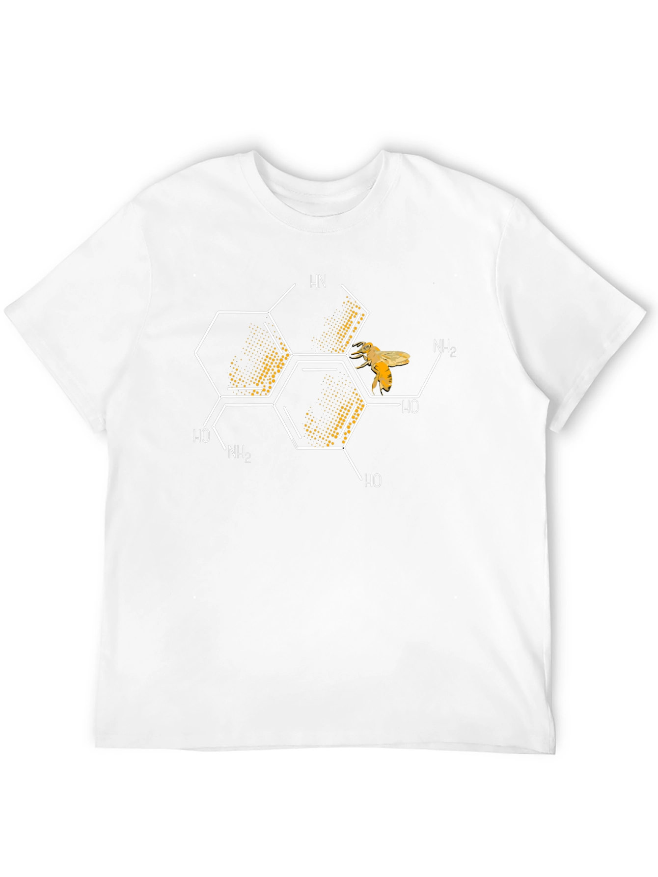 Honey Bee Chemical Structure Graphic T-Shirt