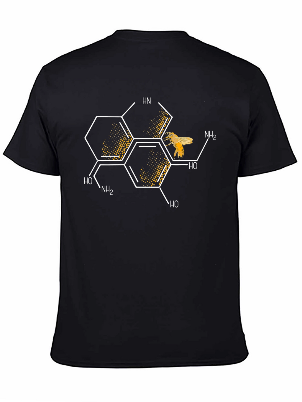 Honey Bee Chemical Structure Graphic T-Shirt