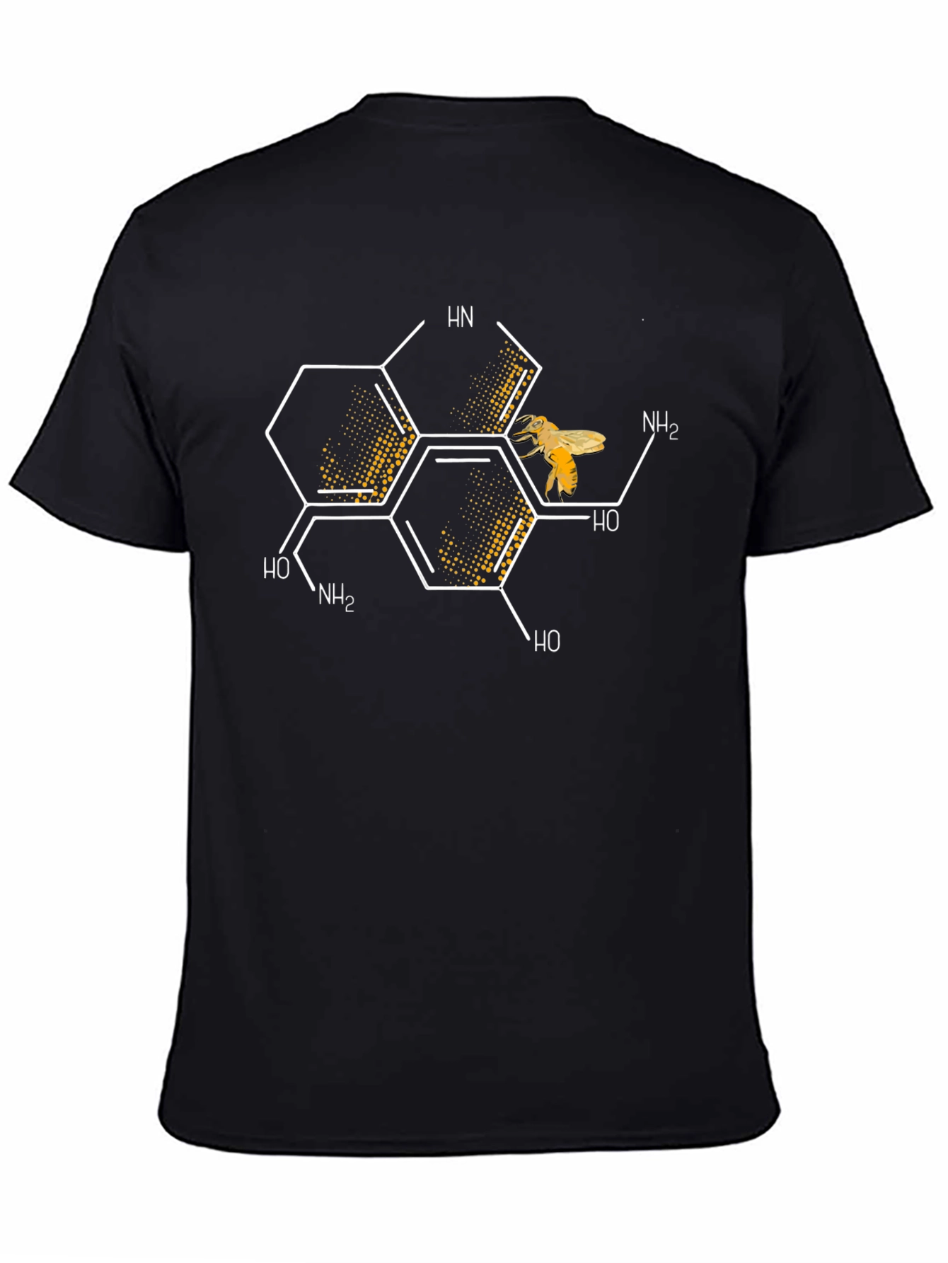 Honey Bee Chemical Structure Graphic T-Shirt