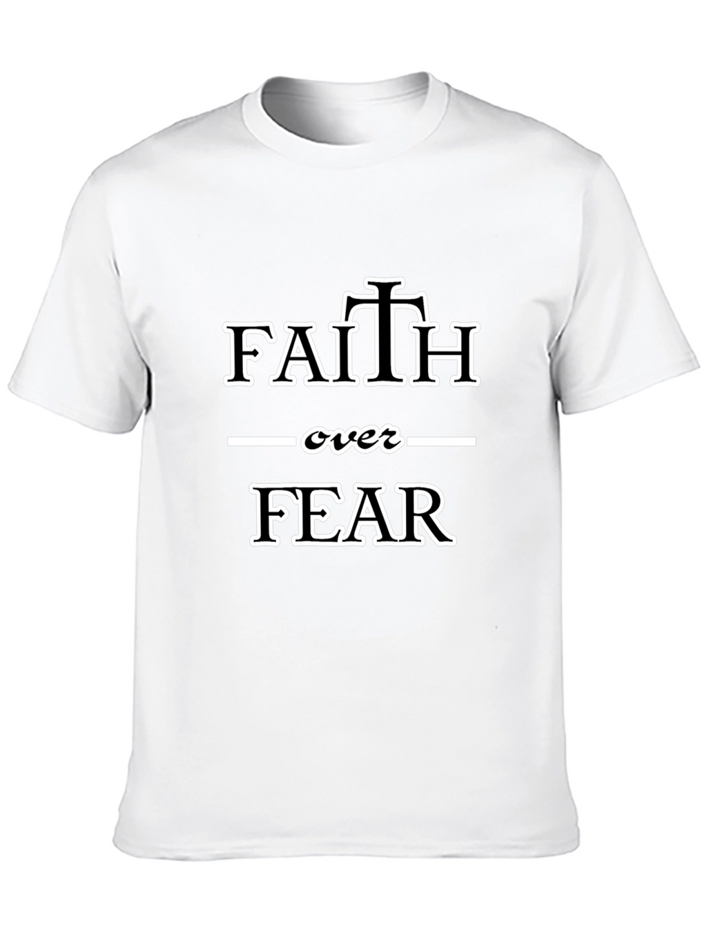 Faith Over Fear Graphic Tee - Black Christian T-Shirt