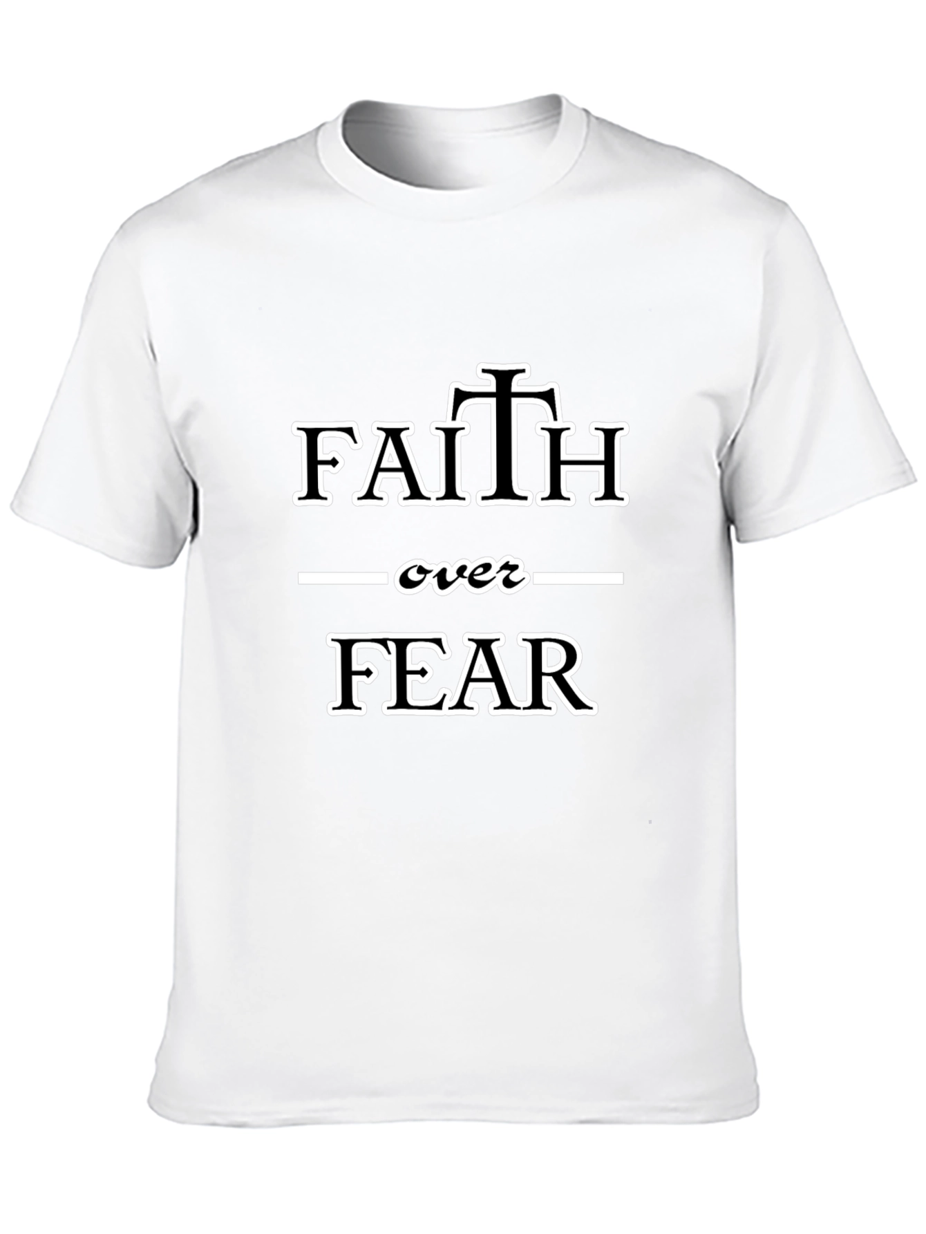 Faith Over Fear Graphic Tee - Black Christian T-Shirt