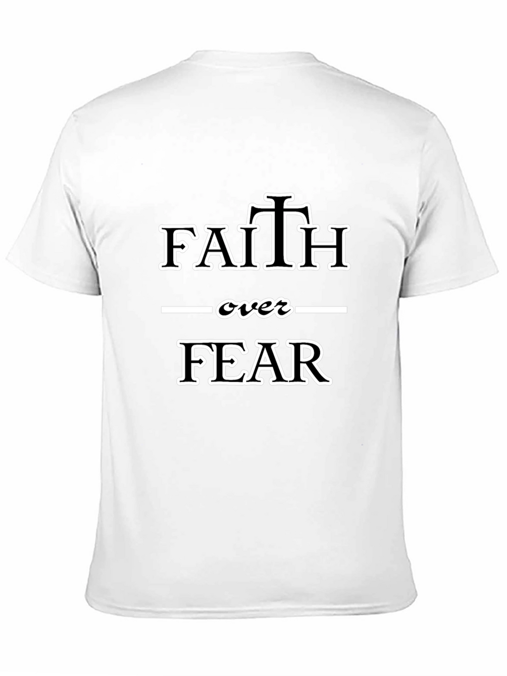 Faith Over Fear Graphic Tee - Black Christian T-Shirt