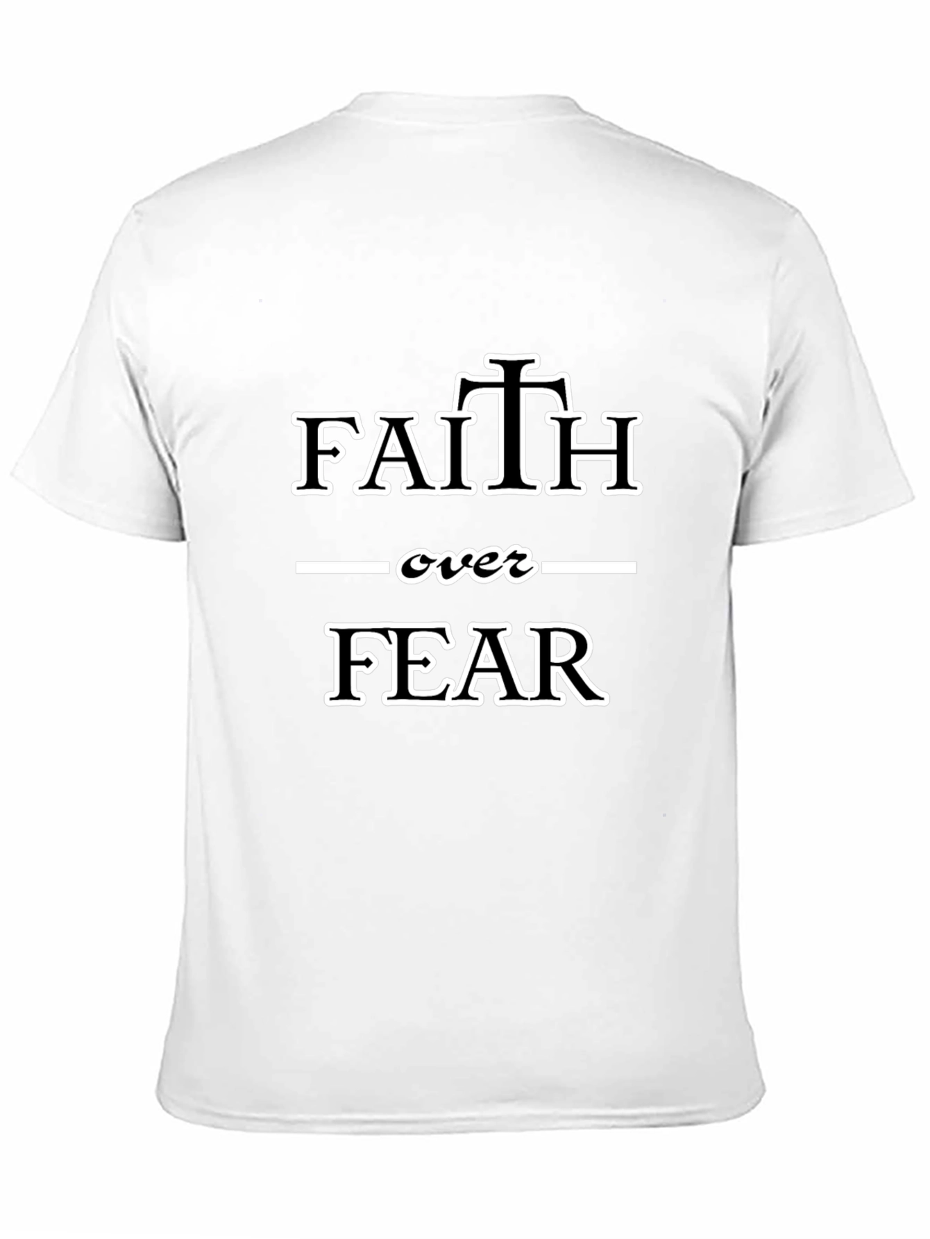 Faith Over Fear Graphic Tee - Black Christian T-Shirt