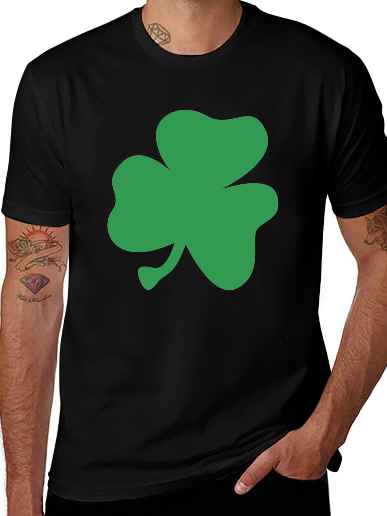 Lucky Shamrock T-Shirt - St. Patricks Day Green Clover Tee