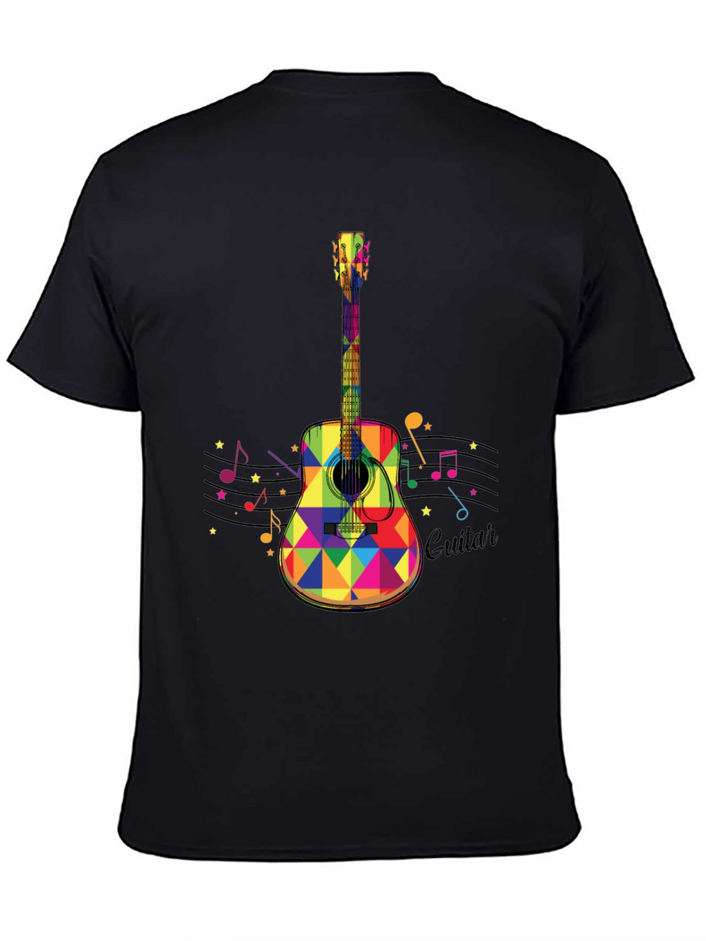 Colorful Guitar Graphic Tee