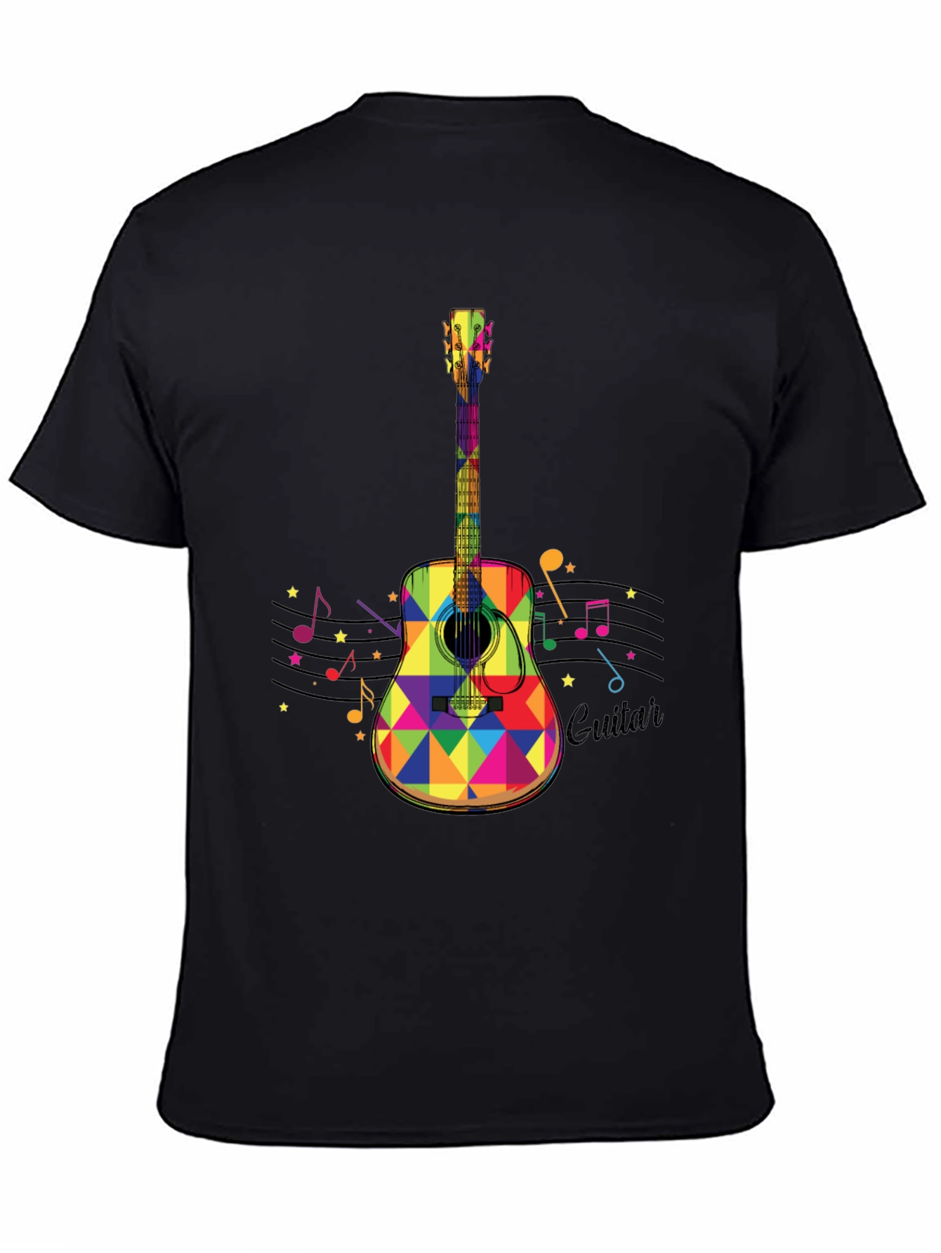 Colorful Guitar Graphic Tee