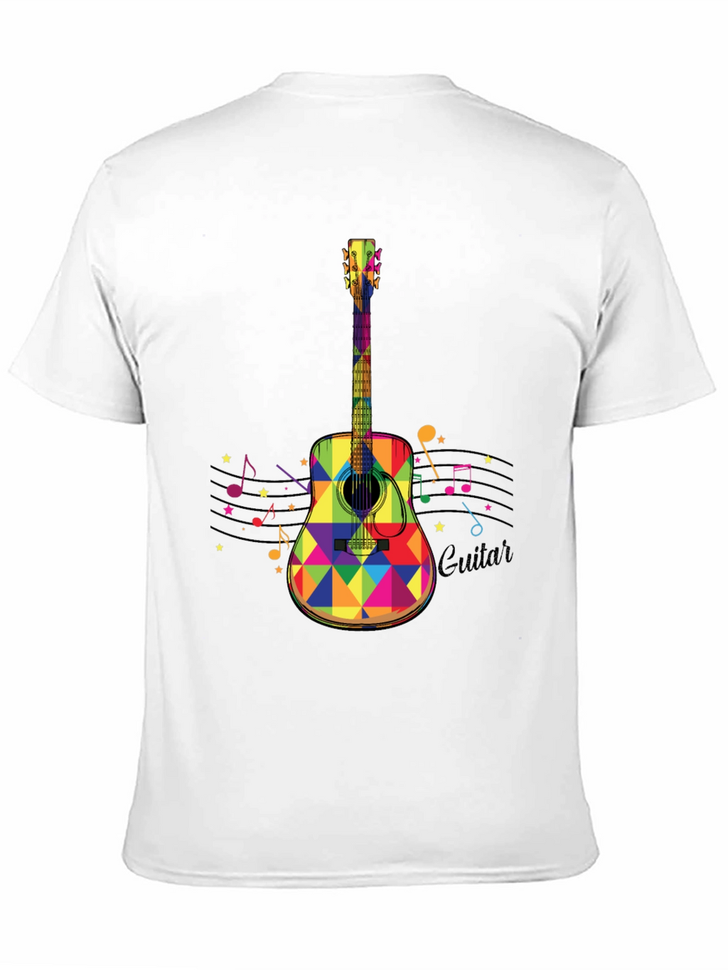 Colorful Guitar Graphic Tee