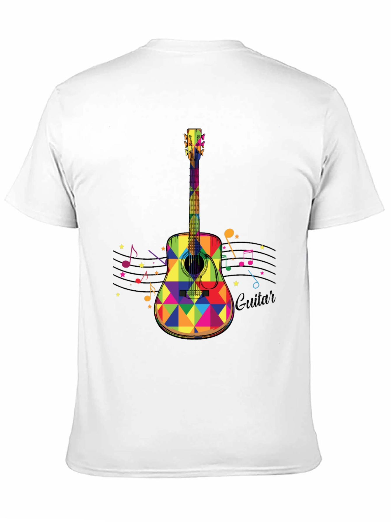 Colorful Guitar Graphic Tee