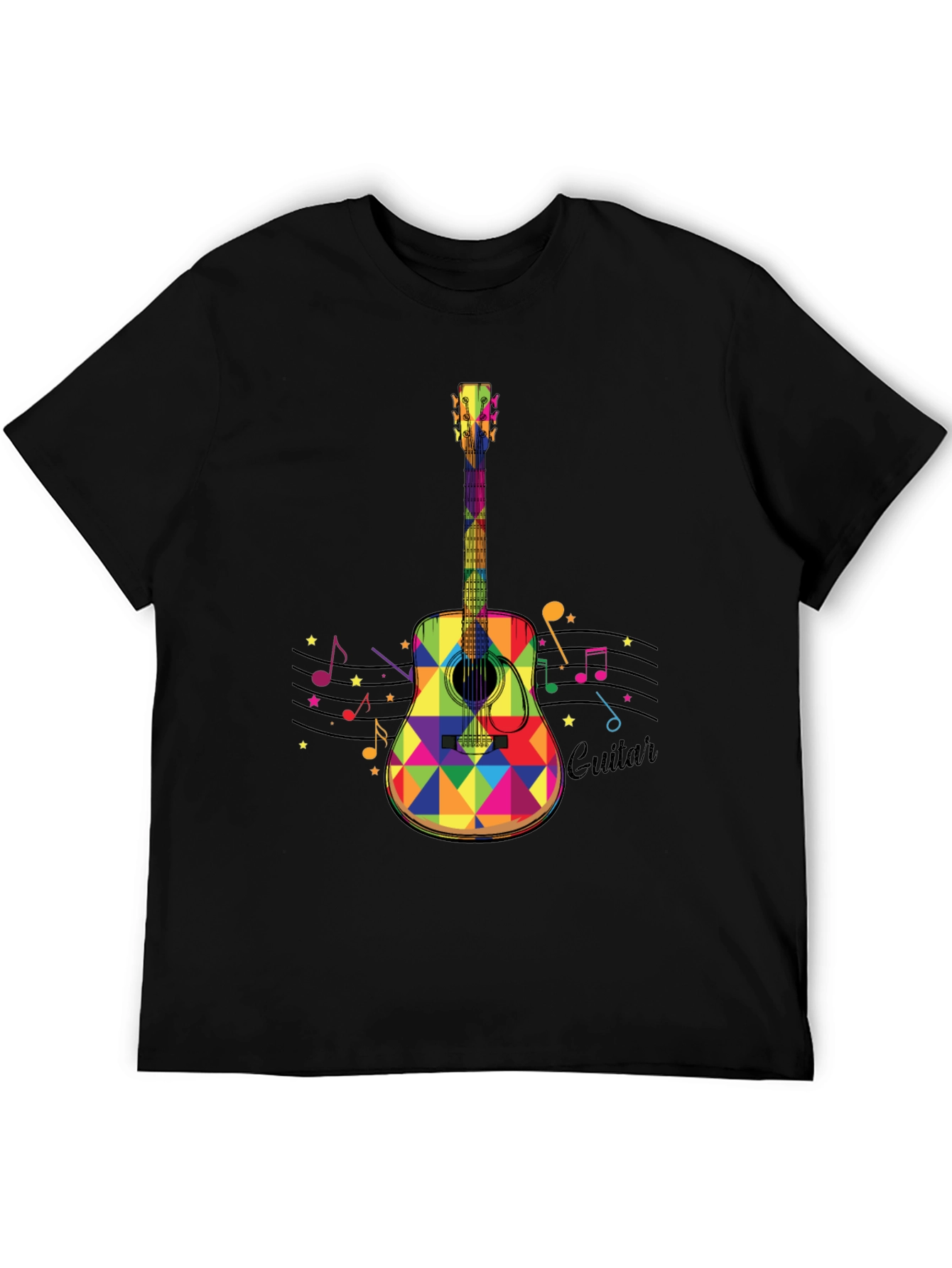 Colorful Guitar Graphic Tee