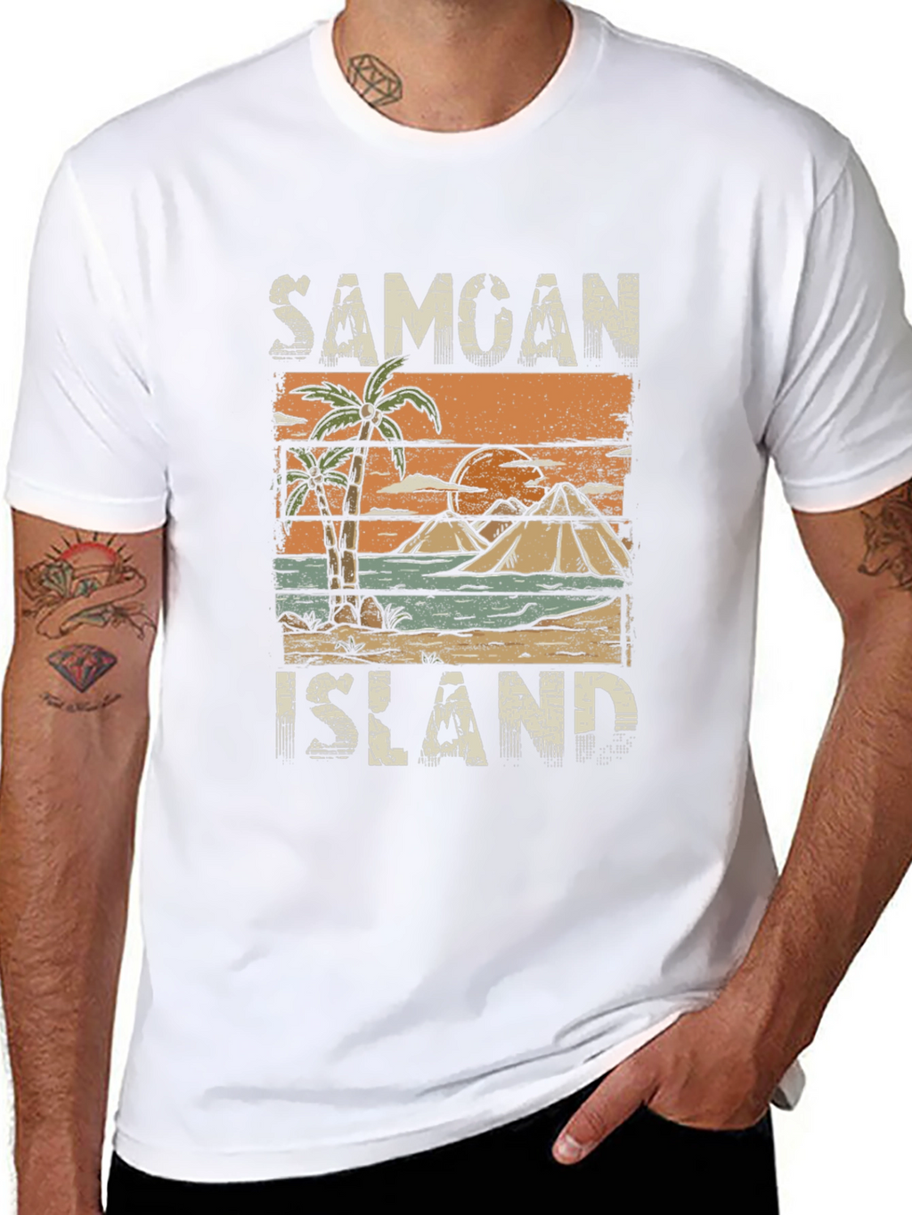 Samoan Island T-Shirt - Tropical Vacation Souvenir Tee