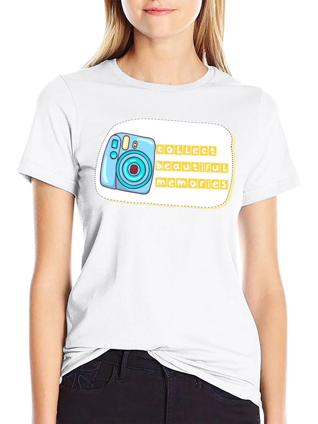 Camera Graphic Tee - Collect Beautiful Memories