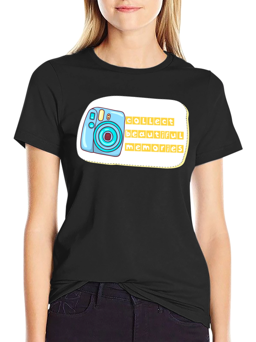 Camera Graphic Tee - Collect Beautiful Memories