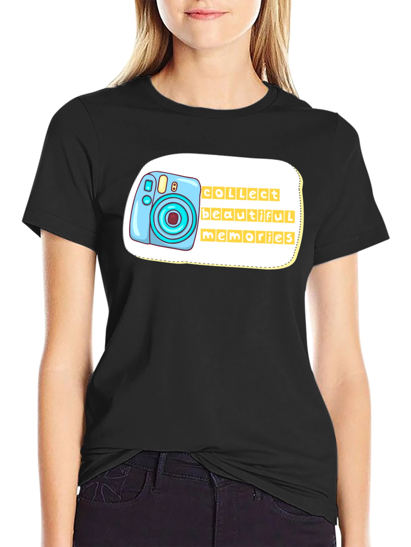 Camera Graphic Tee - Collect Beautiful Memories