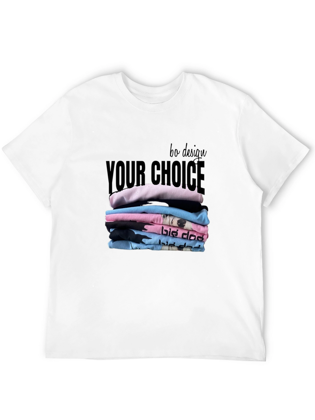 Stylish Black T-Shirt - Your Choice Design