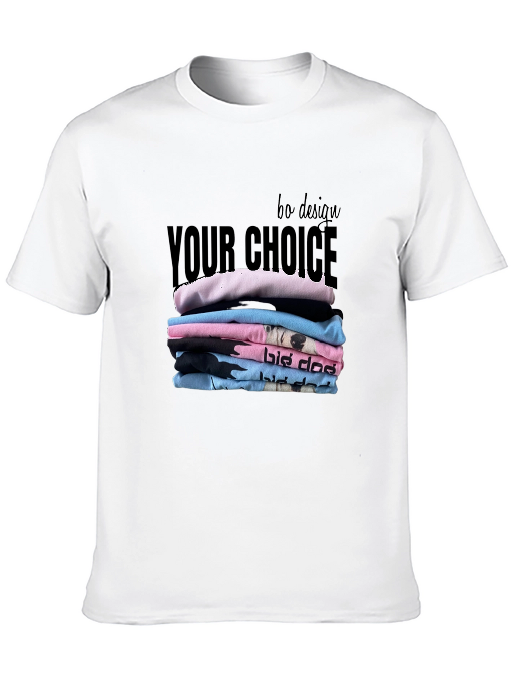 Stylish Black T-Shirt - Your Choice Design