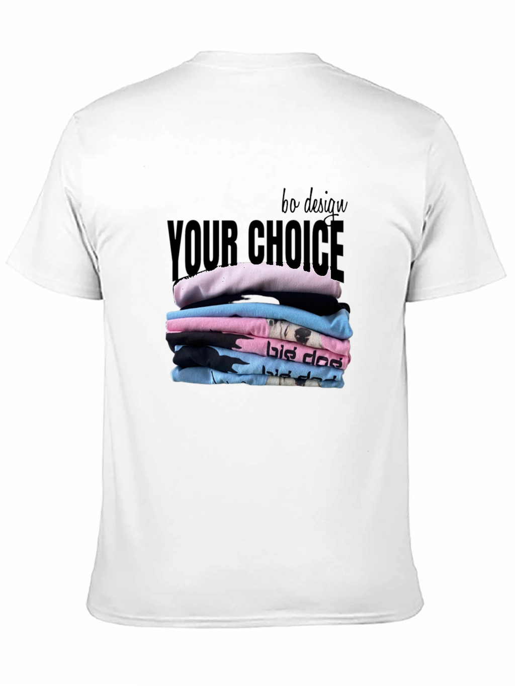 Stylish Black T-Shirt - Your Choice Design