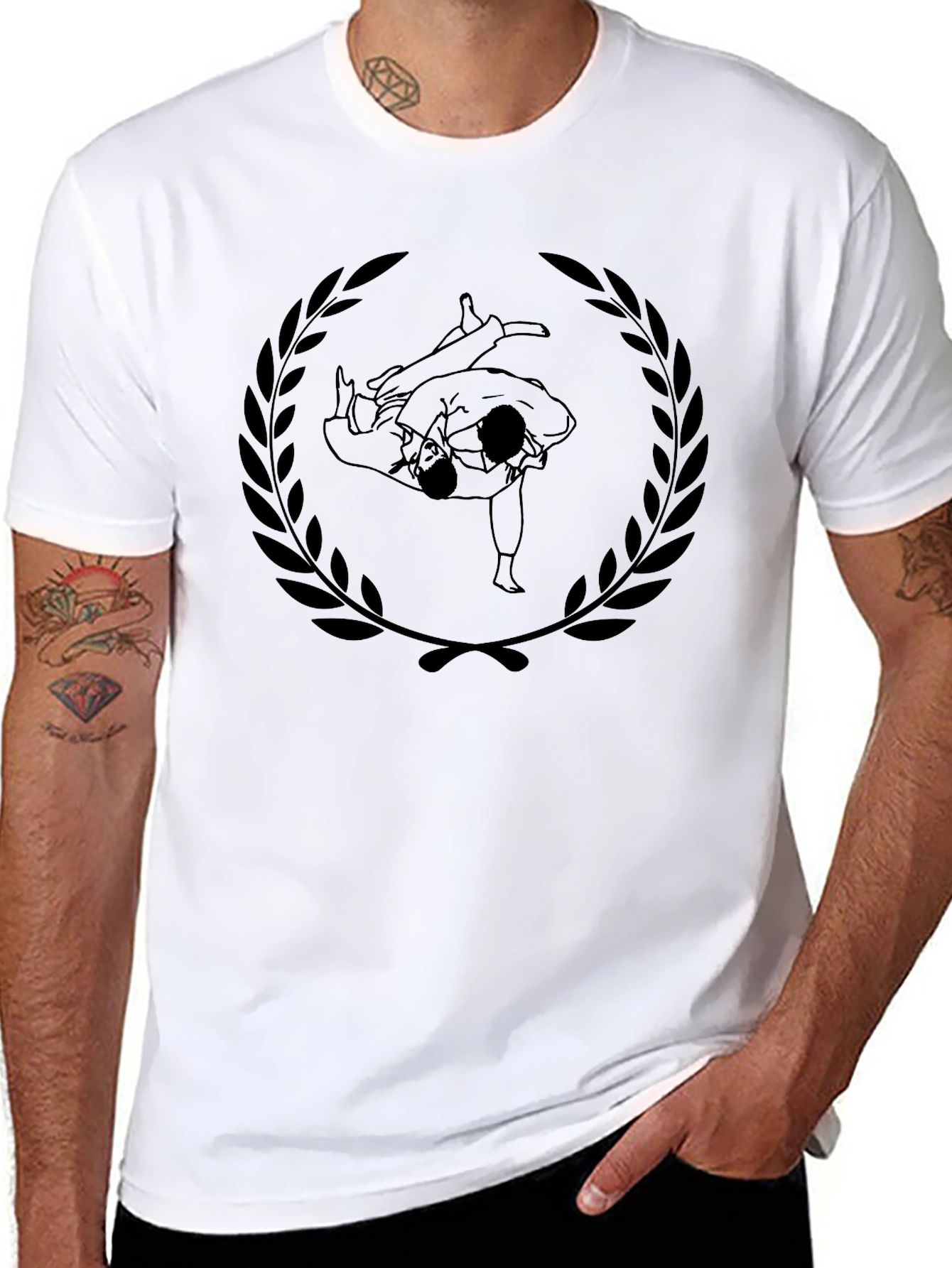 Judo Laurel Wreath Graphic Tee