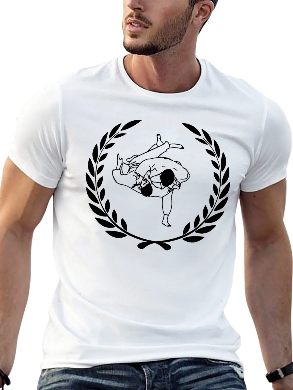Judo Laurel Wreath Graphic Tee