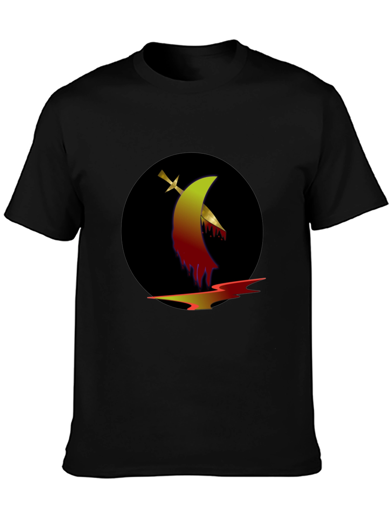 Graphic Tee: Sword & Moon Design