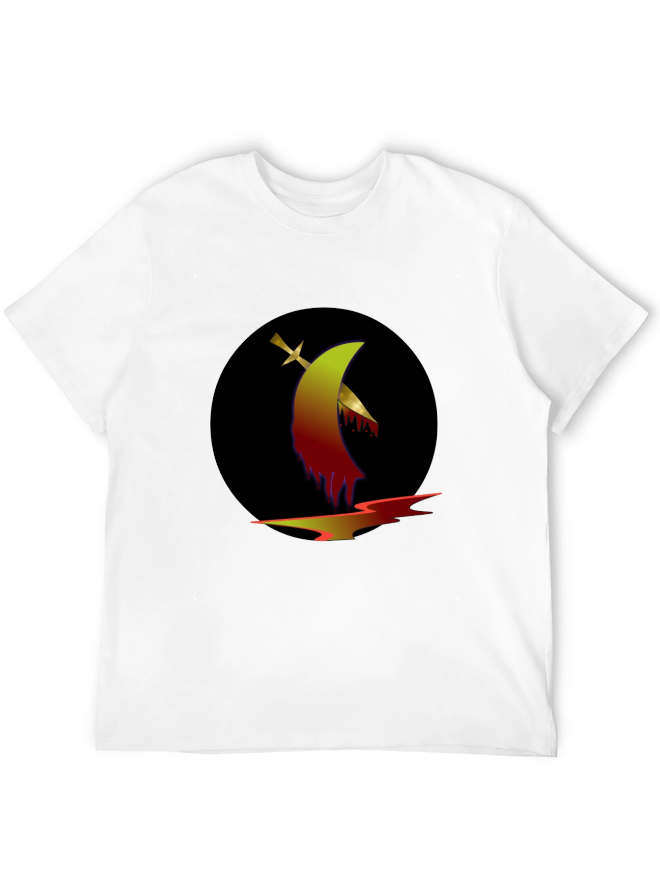 Graphic Tee: Sword & Moon Design