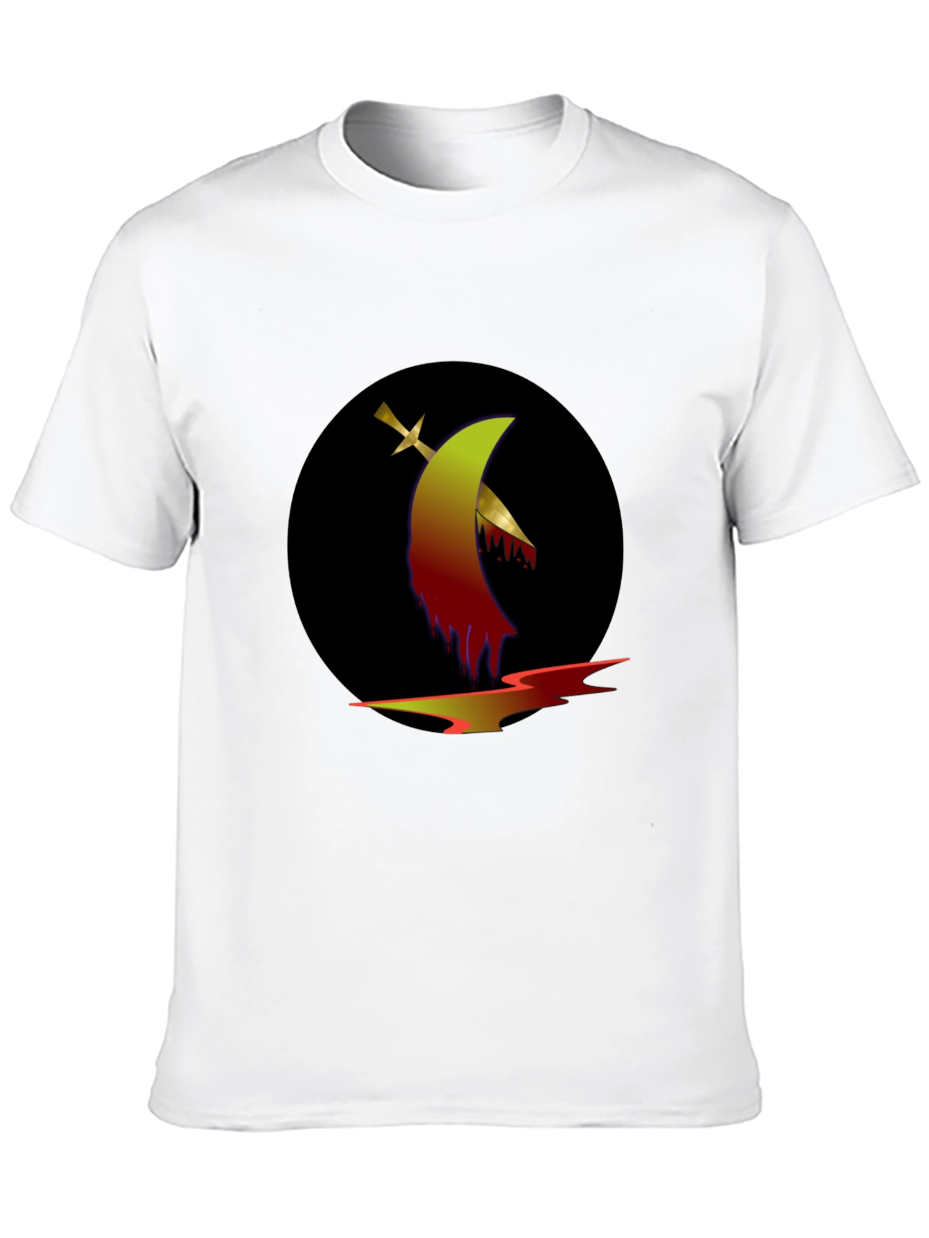 Graphic Tee: Sword & Moon Design
