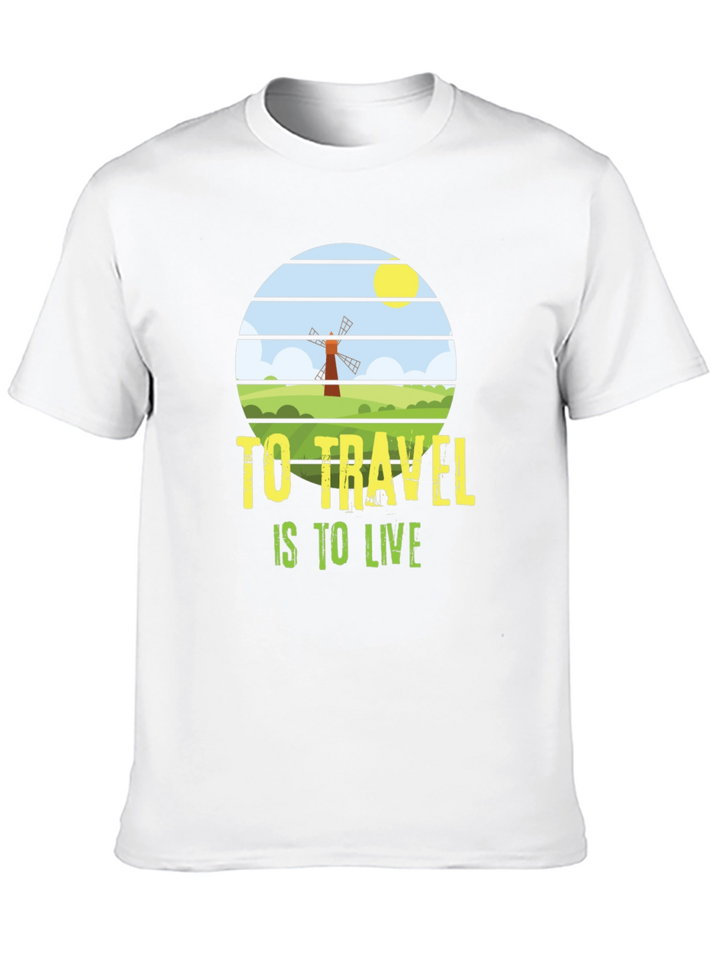 Travel is to Live T-Shirt - Black Graphic Tee